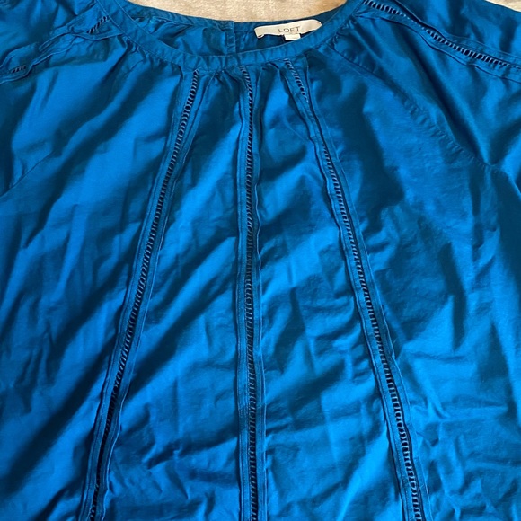 LOFT Blue Blouse - Picture 3 of 5